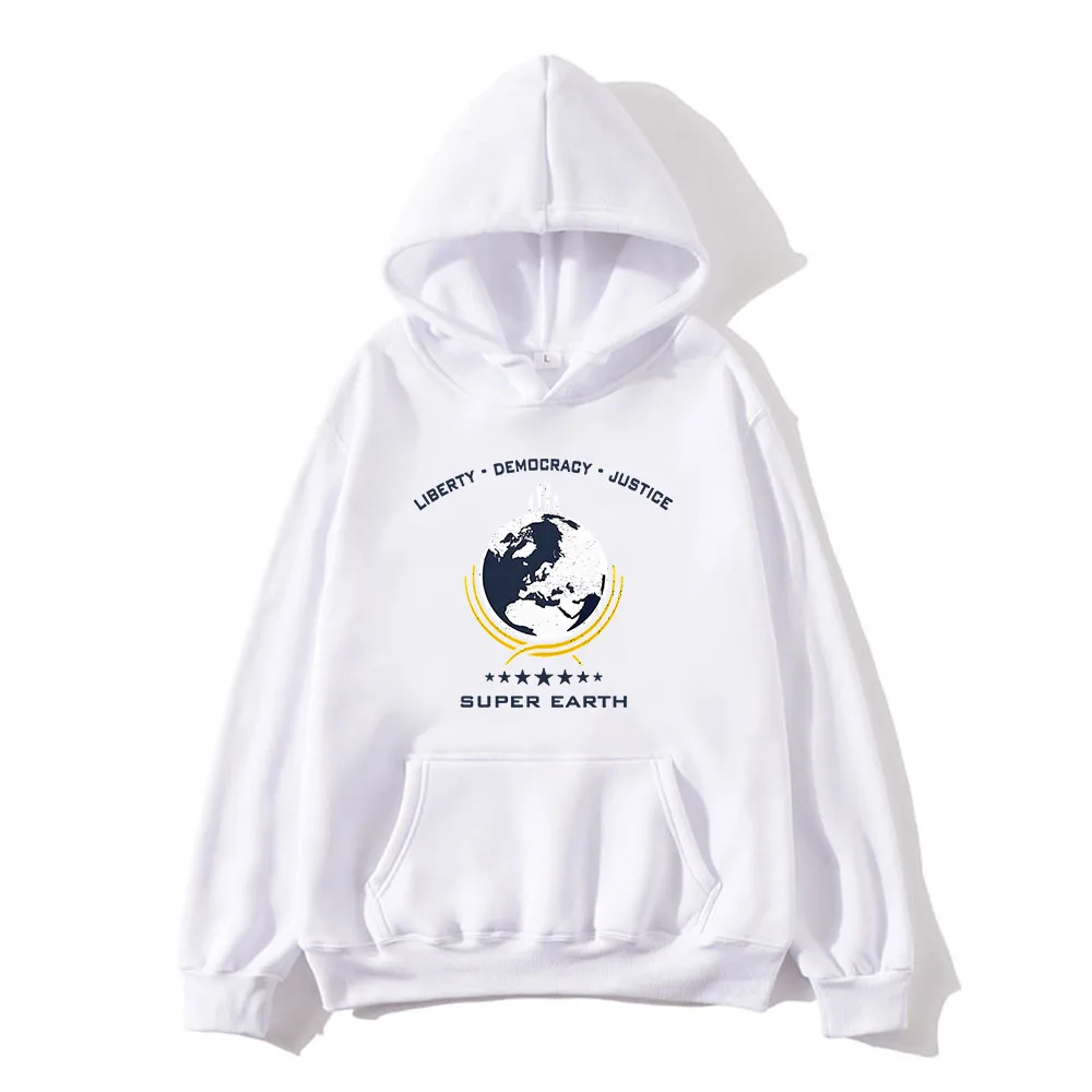 Helldivers Hoodie Cartoon Long Sleeve Graphic Printing Sweatshirt Fashion Funko Pop Clothes Casual Soft for Autumn/Winter Hombre