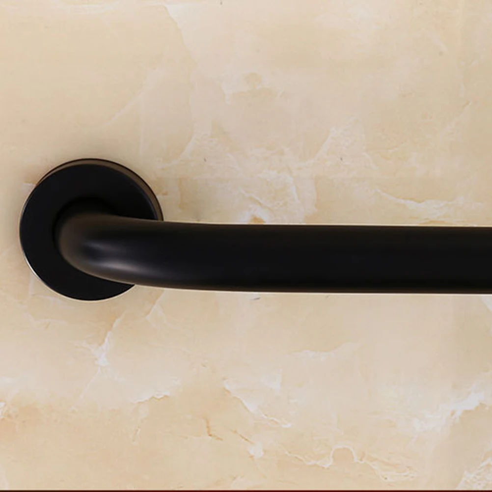 

Non slip Handle Black Bathroom Grab Bar Safe Armrest Polished Surface Toilet Safety Stainless Steel Shower Chair Wall Mount Rail