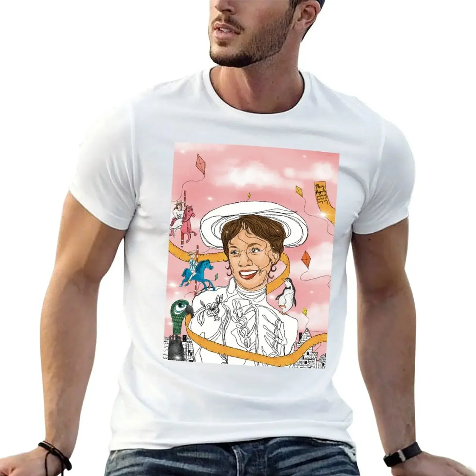 Mary Poppins (With Frills) T-Shirt sweat designer shirts t shirts men