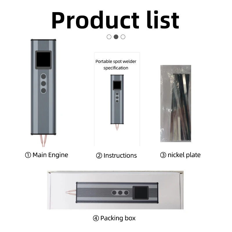 PSW01 Handheld Digital Spot Welder with 11-Level Adjustment & Dual Pulse for 18650 Battery Nickel Strip Welding