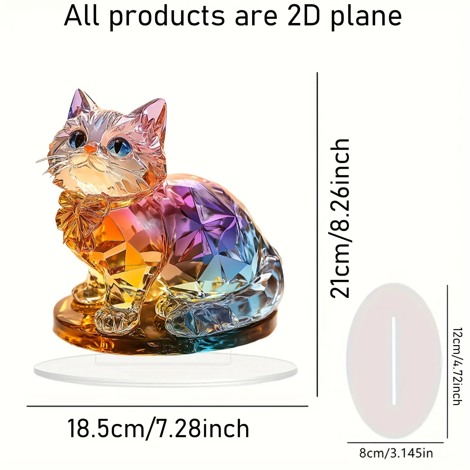 1 Stück Niedliche Kristall-Katzen-Skulptur als Heimdekoration, Schreibtisch-Deko, Ideales Geschenk für Schlafzimmer-Dekoration, Festival- und Partydekoration – Detail 18