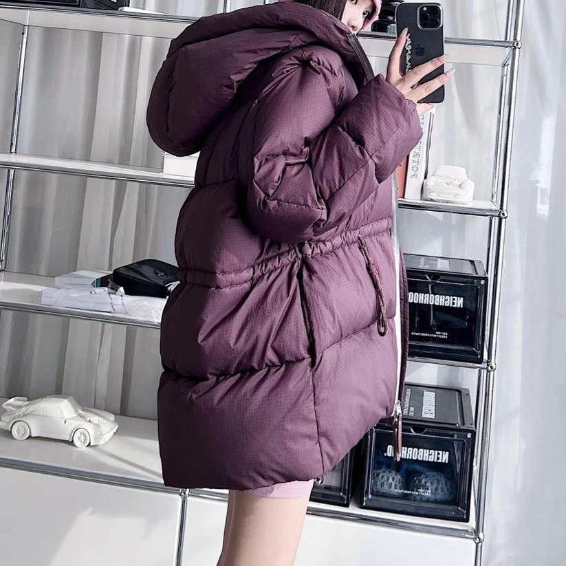 Unisex Couples Wear Winter Coat Niche 2022 Medium and Long Thickened Warm Down Jacket for Women