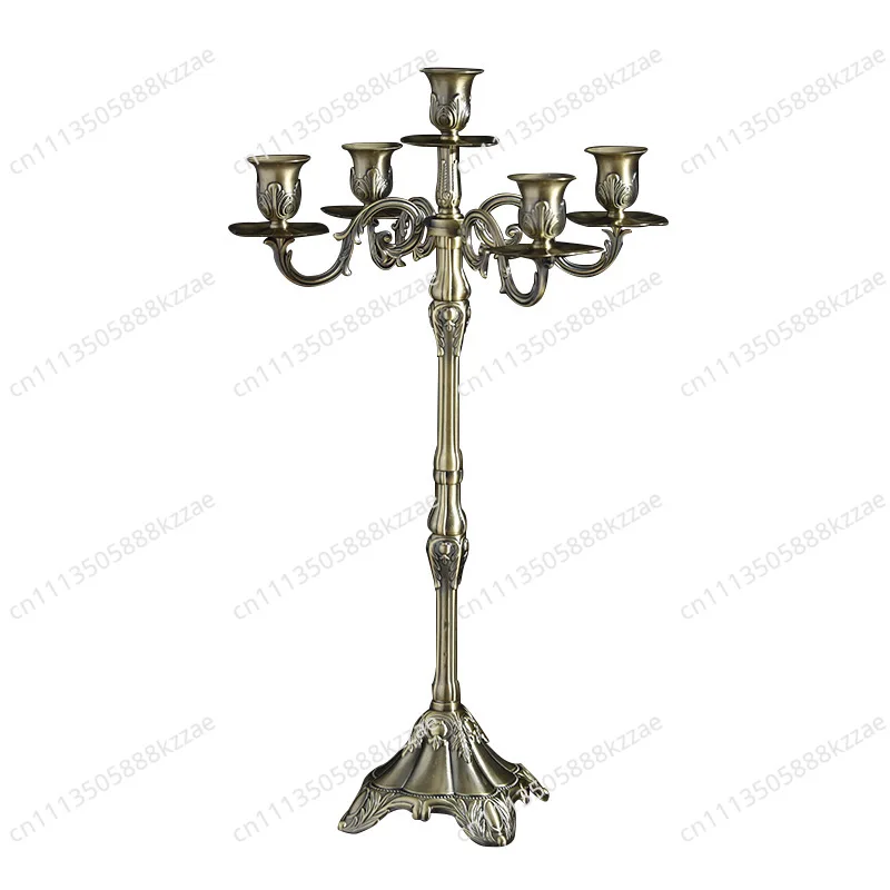 Vintage Candle Holders Metal Candlesticks for Candles Five Head Candle Stick Holders Home Wedding Accessories Table Decoration