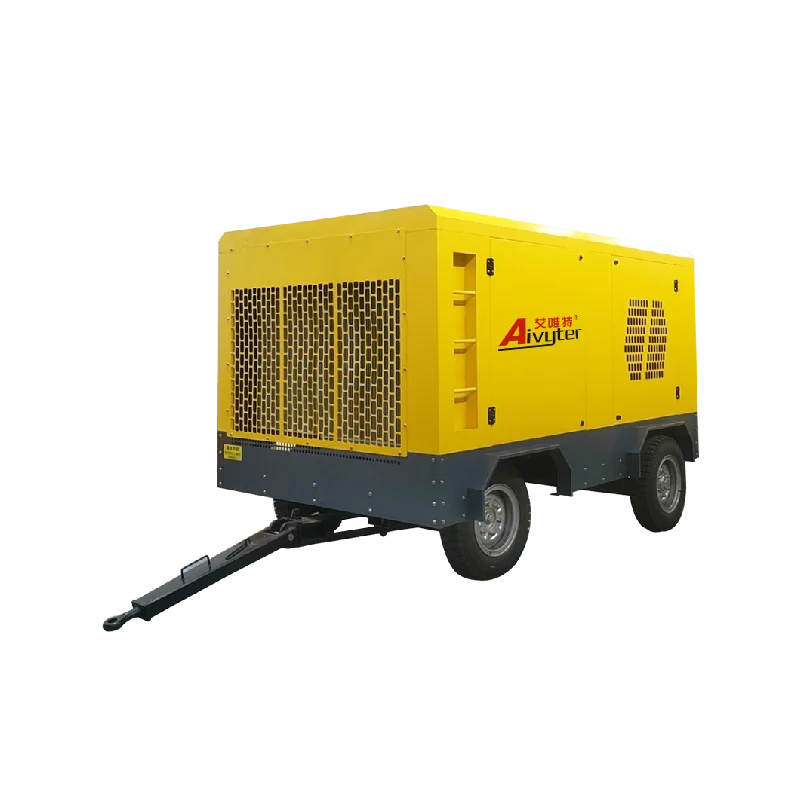 Customized 13bar 15m3/min Diesel Engine Portable Towable Mining Screw Air Compressor for Water Well Drilling Rig