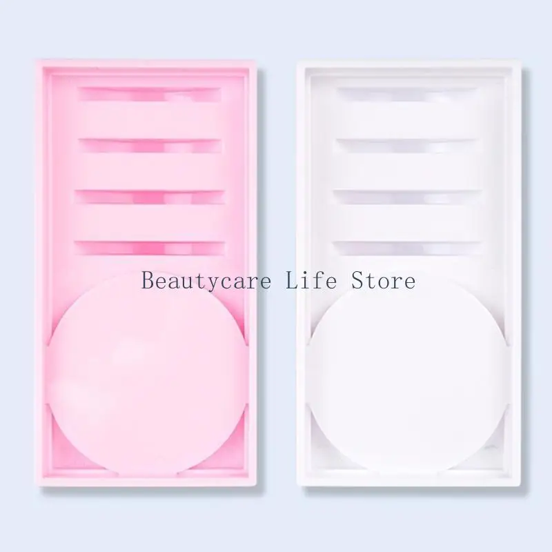 652C Eyelash Holder Rectangular Individual Eyelash Extension Adhesive Glues Pallet Makeup Tool Adhesive Glues Stand Holder