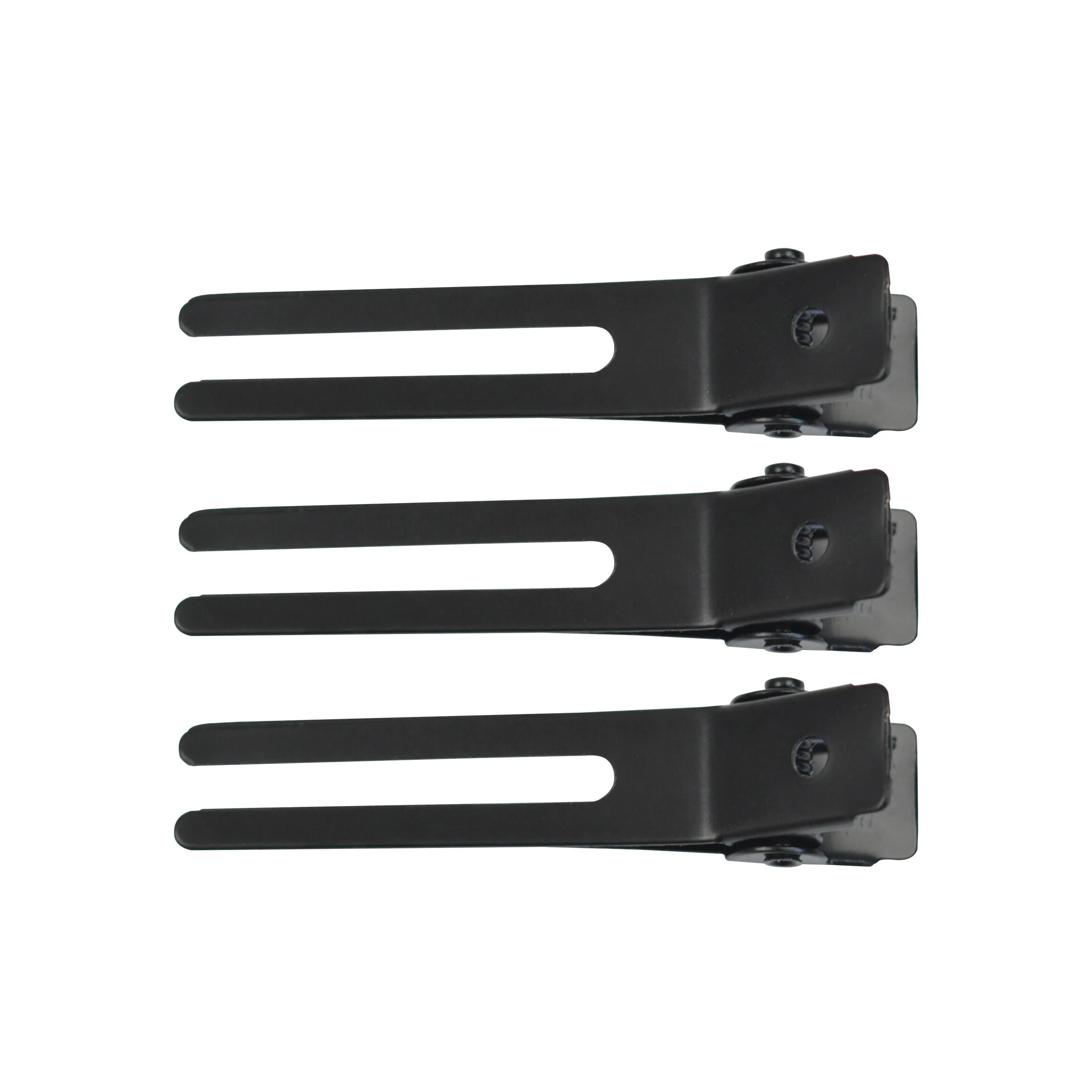 26 pcs 45mm Black Double Prong Alligator Hair Clips Flat Metal Hairpins for DIY Hair Styling Accessory