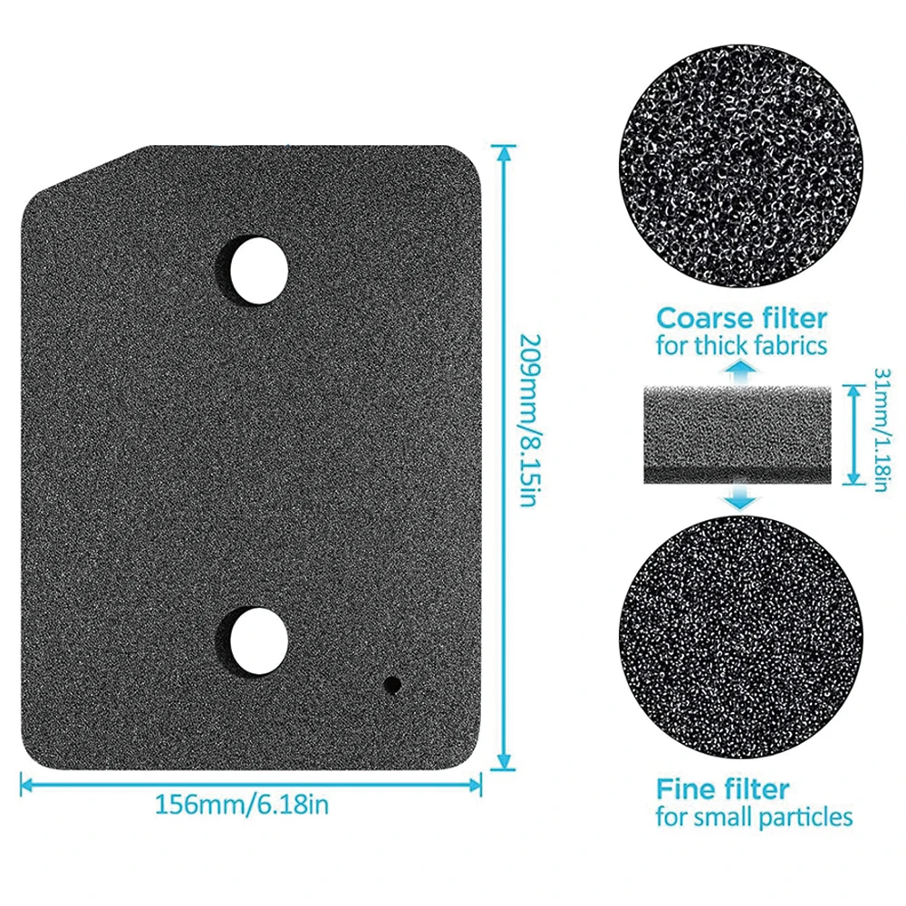 5PCS Plinth Filter Replacement for Miele T1 Dryer - 9164761 Heat Pump Tumble Dryer,Toe-Kick Lint Foam Filter Replacement image 2