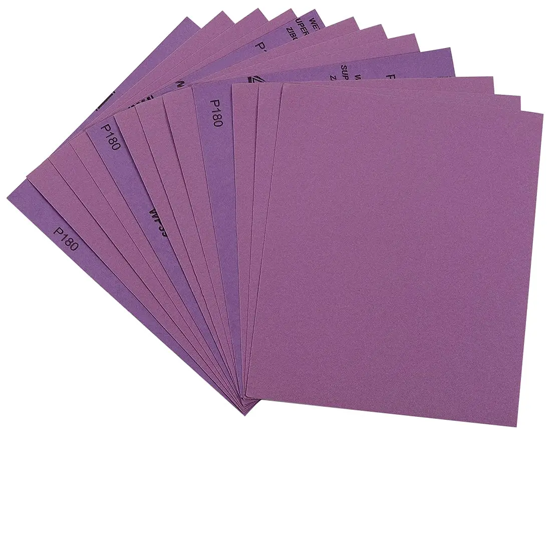 

180 Grit Wet Dry Sandpaper Sheets 9x11 Inch for Wood Furniture Finishing, Metal Sanding, Automotive Polishing, 12-Pack