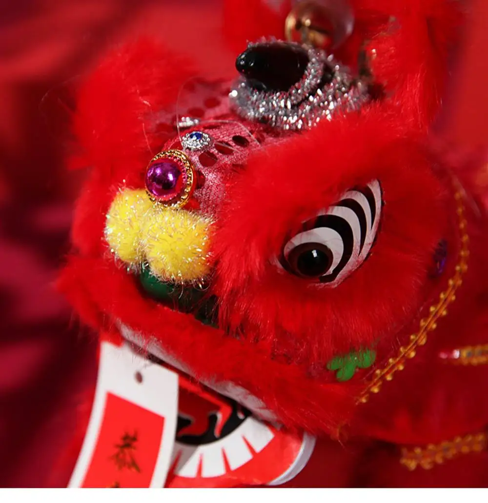 Puppet lion dance Child Game Sports Traditionel Folk Decorative Toy Gift  Performance Cartoon Group Prop