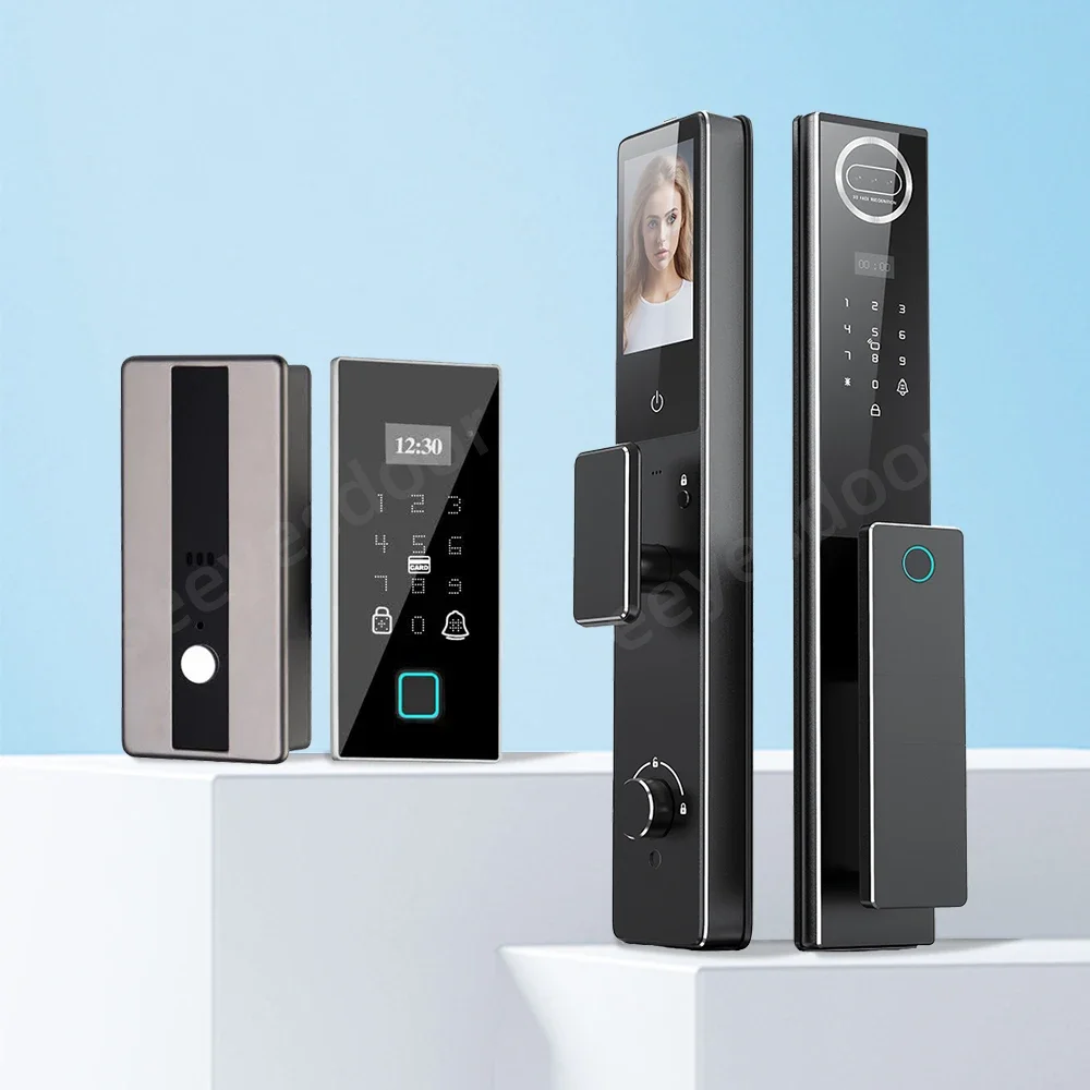 Seeyesdoor Fingerprint Smart Door Lock Password Keyless Apartment Room Lock Tuya App Digital Door Locks For Front Door