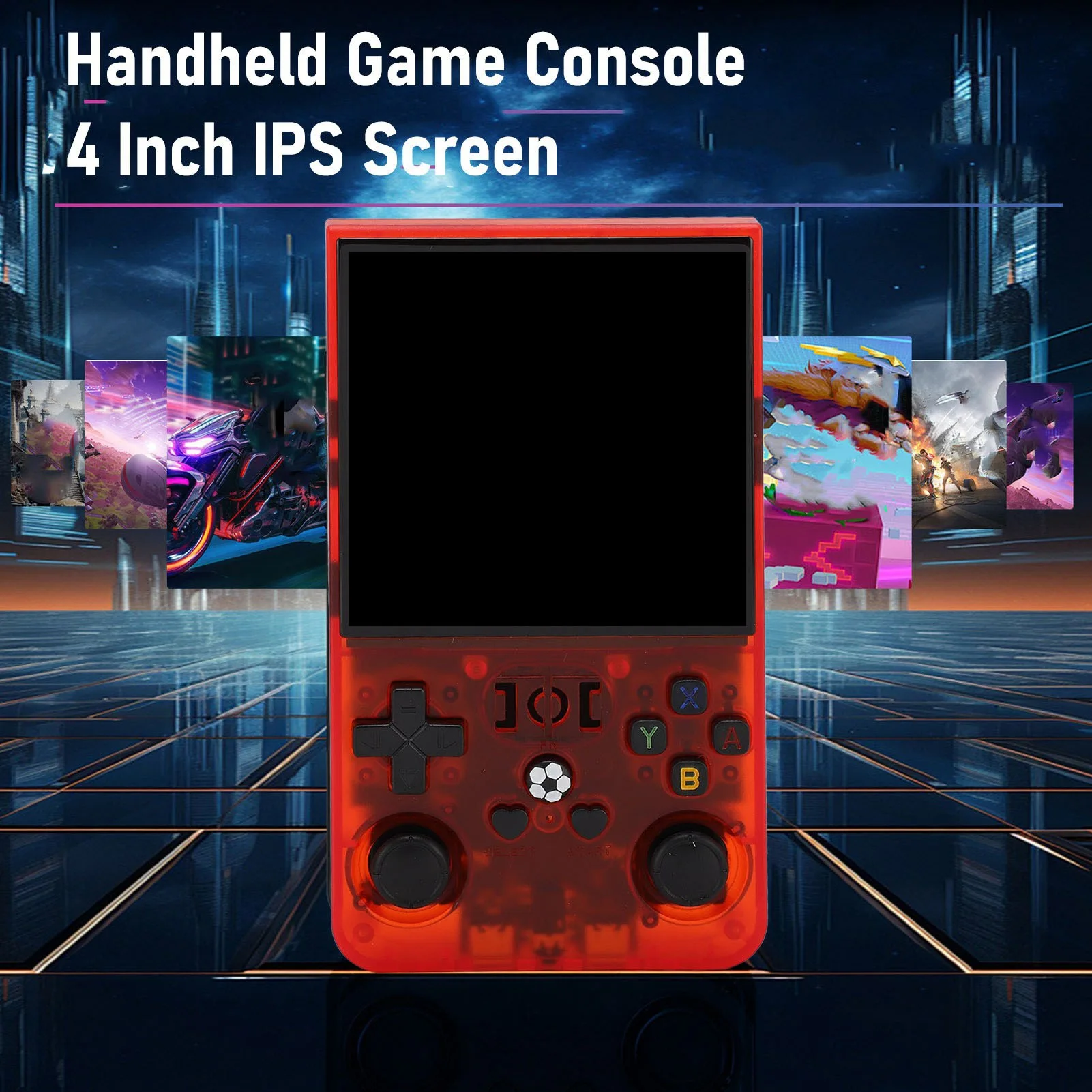 

Портативная игровая консоль 720x720, 4-дюймовый экран, аккумулятор 4000 мАч, портативная игровая консоль, поддержка 11 эмуляторов, уход за глазами для улицы