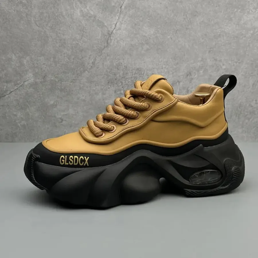 

Men's Casual Dad Shoes Thick Sole Height Increase Sneakers Trendy Versatile Slip On Hot