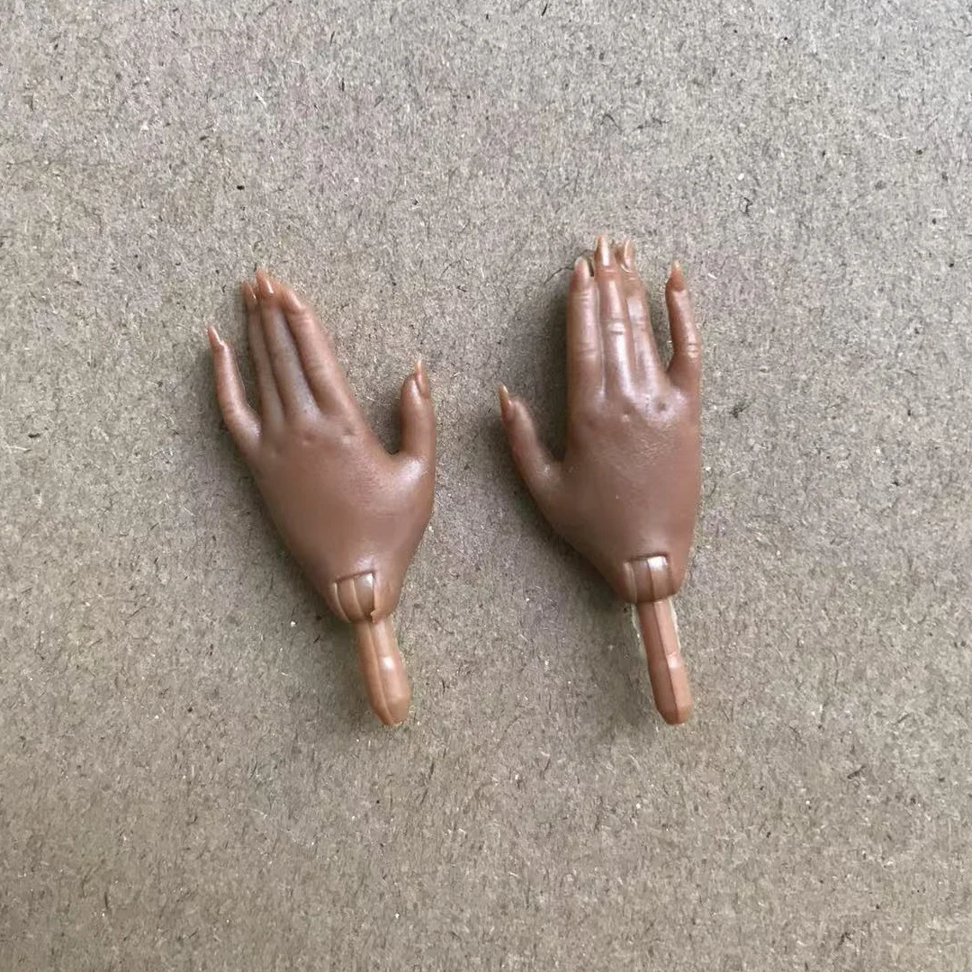 1/6 Puppe Ersatz Hände Mit Nagellack Puppe Teile Weiß Braun Schwarz Farbe Hände LOL Kleine Schwester Puppe Teile – Detail 16