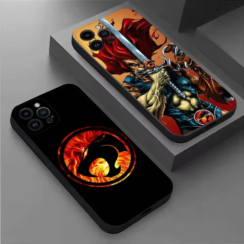 

T-ThunderCats CARTOON Phone Case For iPhone 17,16,15,14,13,12,11 Plus,Pro Max,XS,X,XR,SE,Mini,8,7,Soft Silicone Black Cover