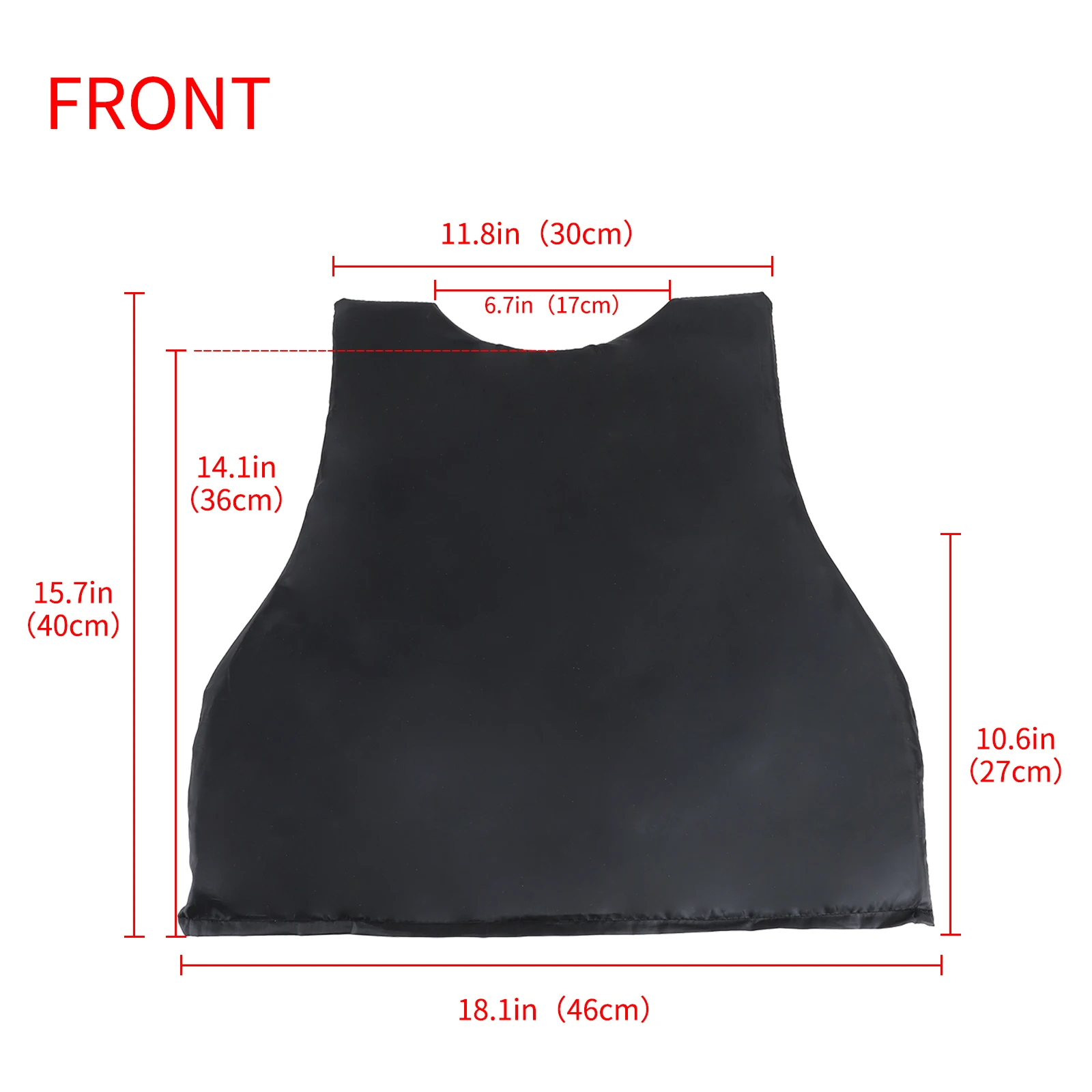 KMS Soft Armor Panel Lightweight Plate UHMW-PE Body Armor Inserts NIJ IIIA (Front / Back Panel)