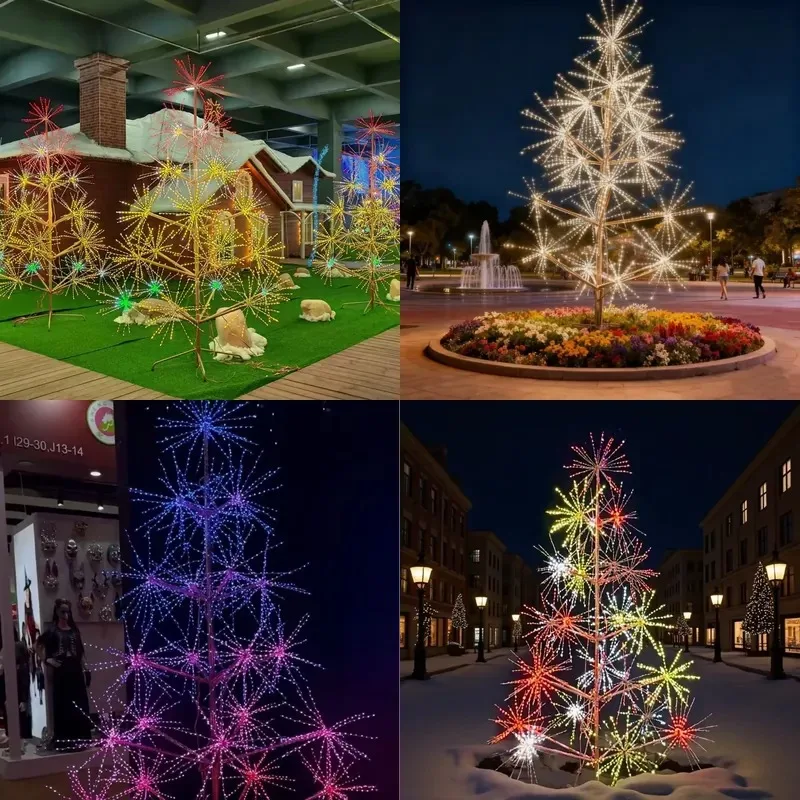 Smart LED light, Christmas IP65 waterproof RGB multi-color landscape light string, household and commercial use