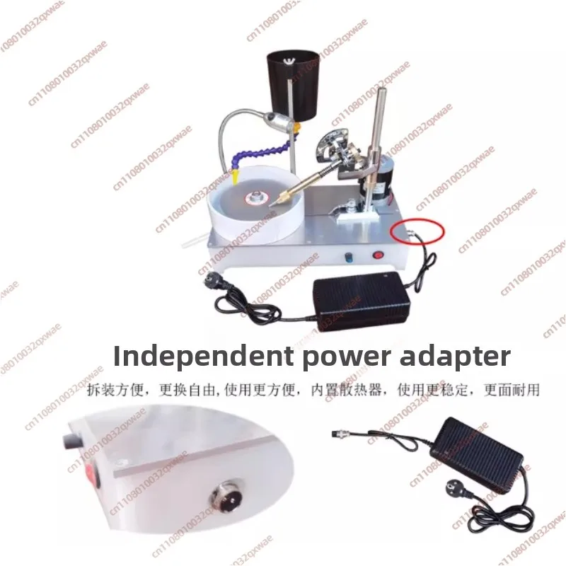 Digital Display Gem Faceting Machine Precision Gemstone Faceting with Digital Angle Manipulator Jewel Flat Grinder 0-2800RPM