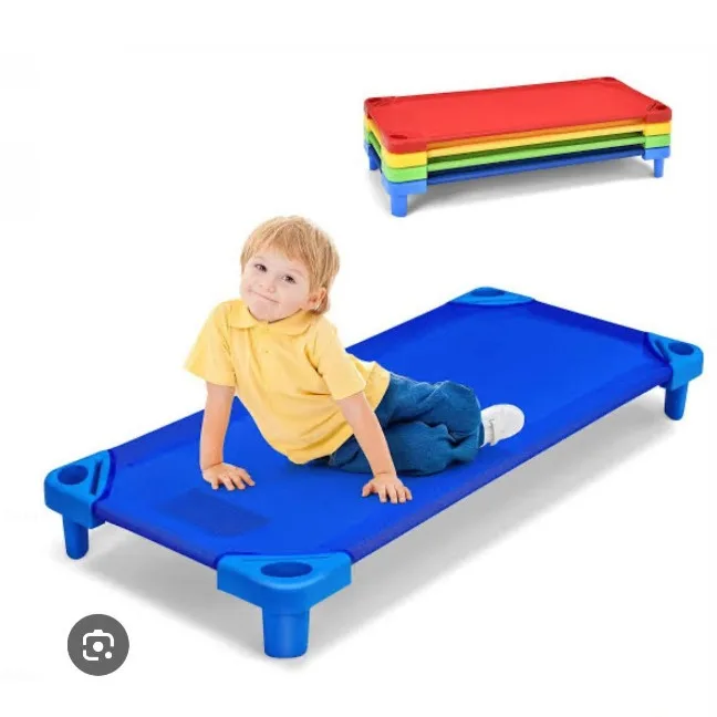 New Trend Kindergarten Furniture Children's Stackable Nap Crib Daycare Children's Bed