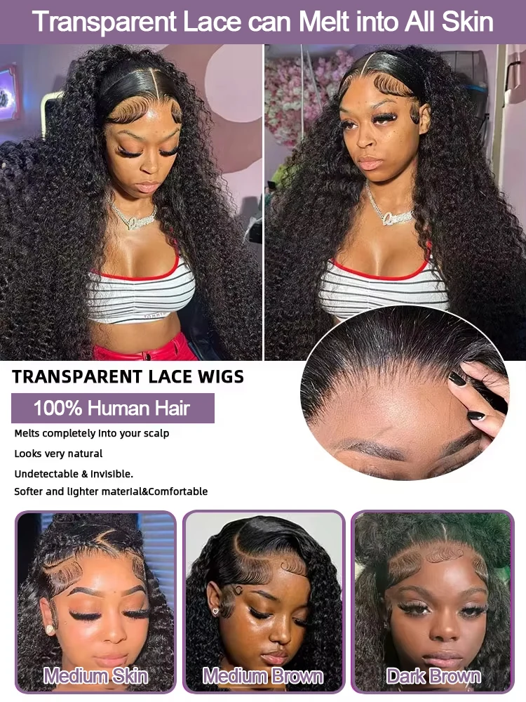 40 بوصة موجة عميقة شعر مستعار أمامي شعر بشري كامل 360 شعر مستعار دانتيل شعر مستعار أنثى 100 أسود مجعد أمامي الدانتيل موجة المياه 13X6 Hd الدانتيل الجبهة