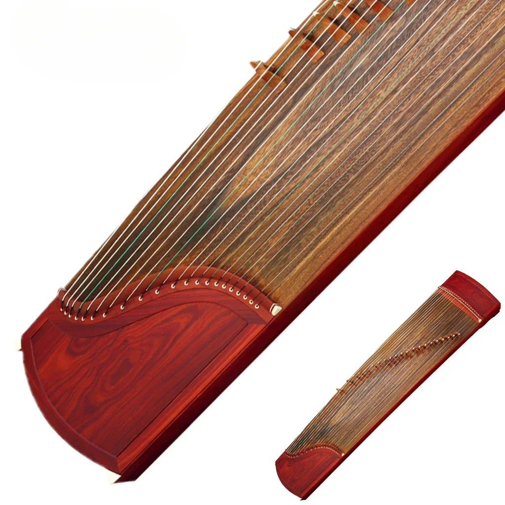 

NAOMI Rosy Sandalwood Guzheng 163cm Length Standard 21 Strings Chinese Zither Full Accessories Smooth Surface And Handcraft Koto