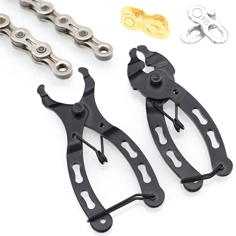 Mini Bike Chain Quick Link Tool Chain Clamp Repair Tools Pliers Mini Mountain Bike Quick Removal Install Plier Bicycle Accessory