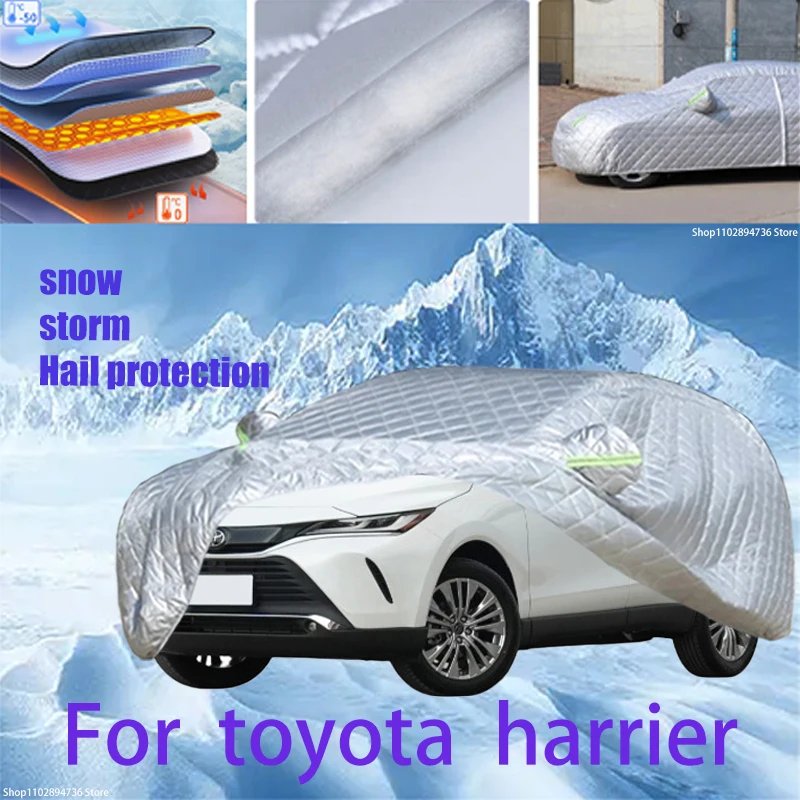 

For toyota harrier Outdoor Cotton Thickened Awning For Car Anti Hail Protection Snow Covers Sunshade Waterproof Dustproof