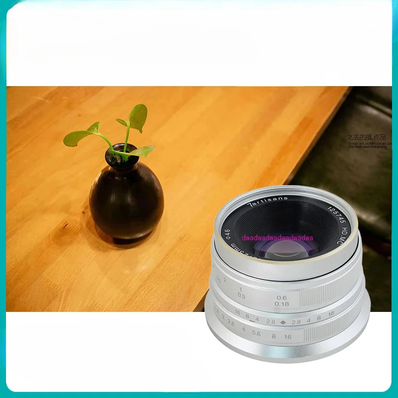 Large aperture micro-single lens suitable for Canon small spittoon e-mount Fuji m43 lens