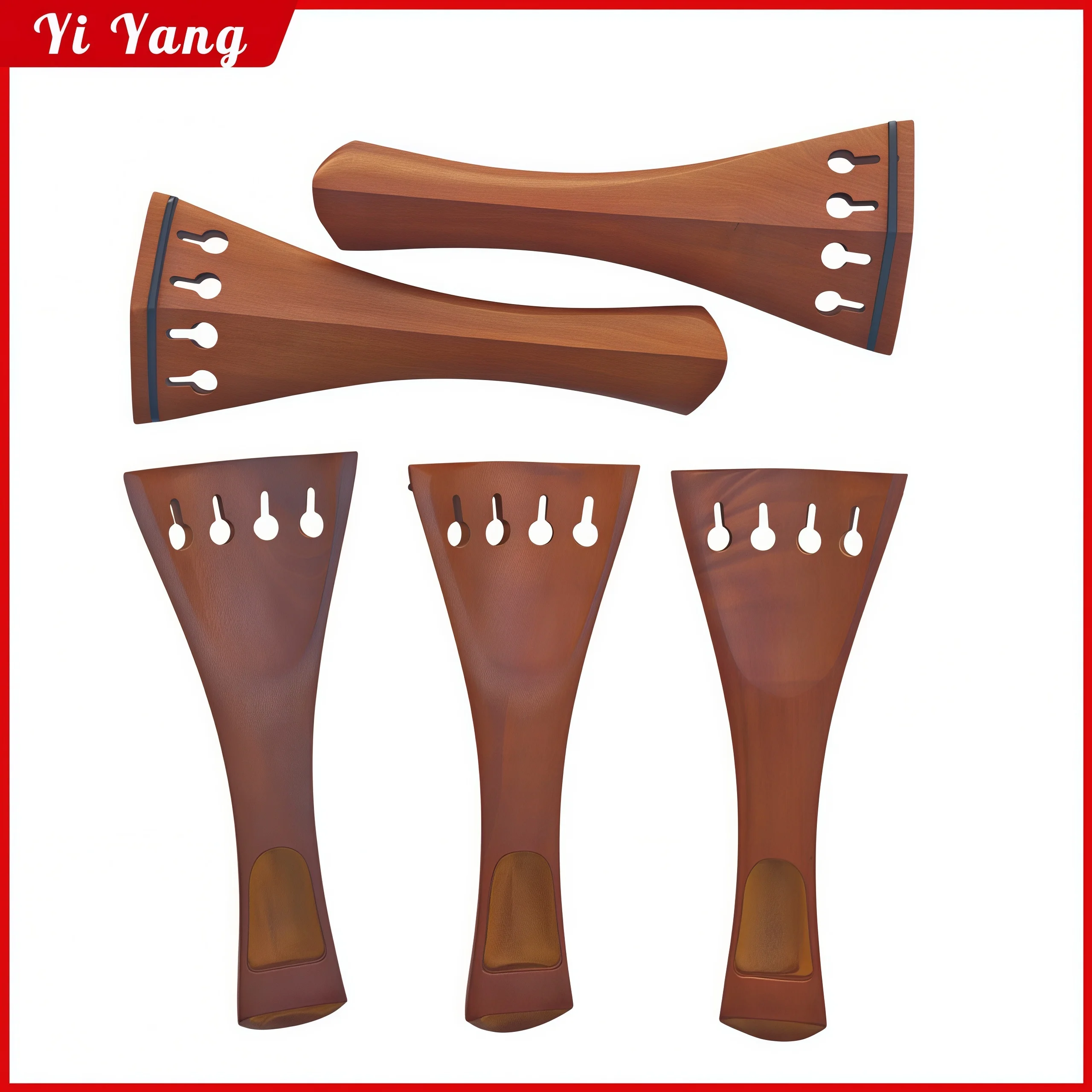 5pcs New jujube wood violin tailpieces 4/4 size Violin parts
