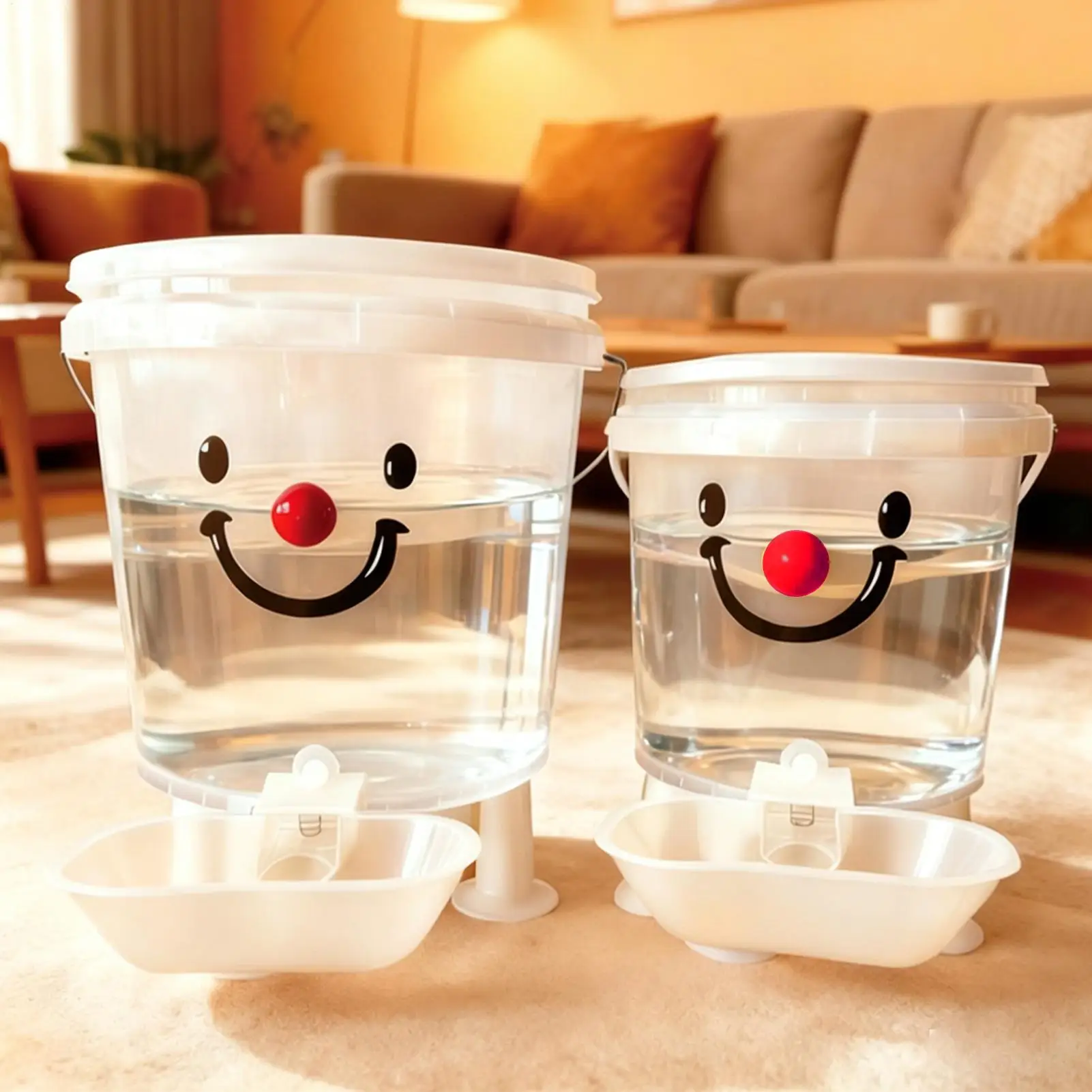 Automatic Dog Water Dispenser Large Capacity Leakproof Visual Bowl for Puppy Pets Indoor Outdoor Dorm Travel Home