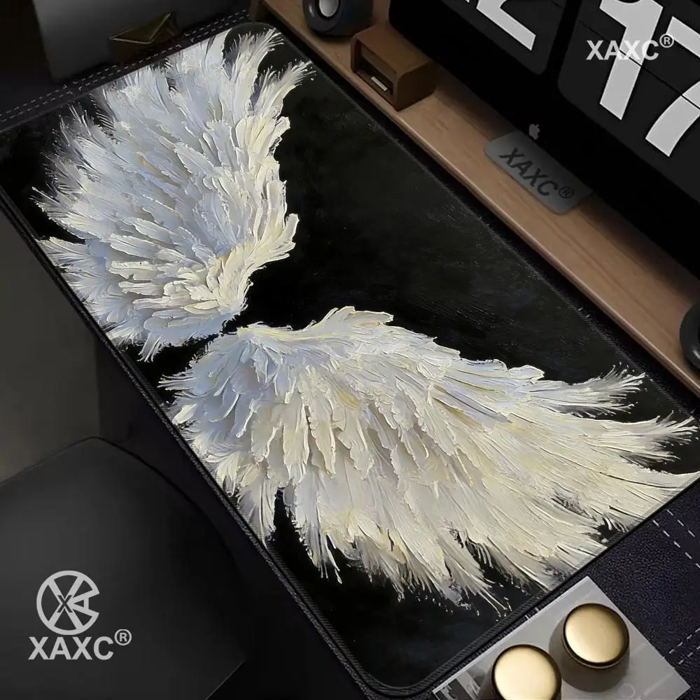 Large Size Anti-slip Rubber Mousepad Cool Sword Art Design XXL Gothic Black Gaming Keyboard Mat Computer Accessories