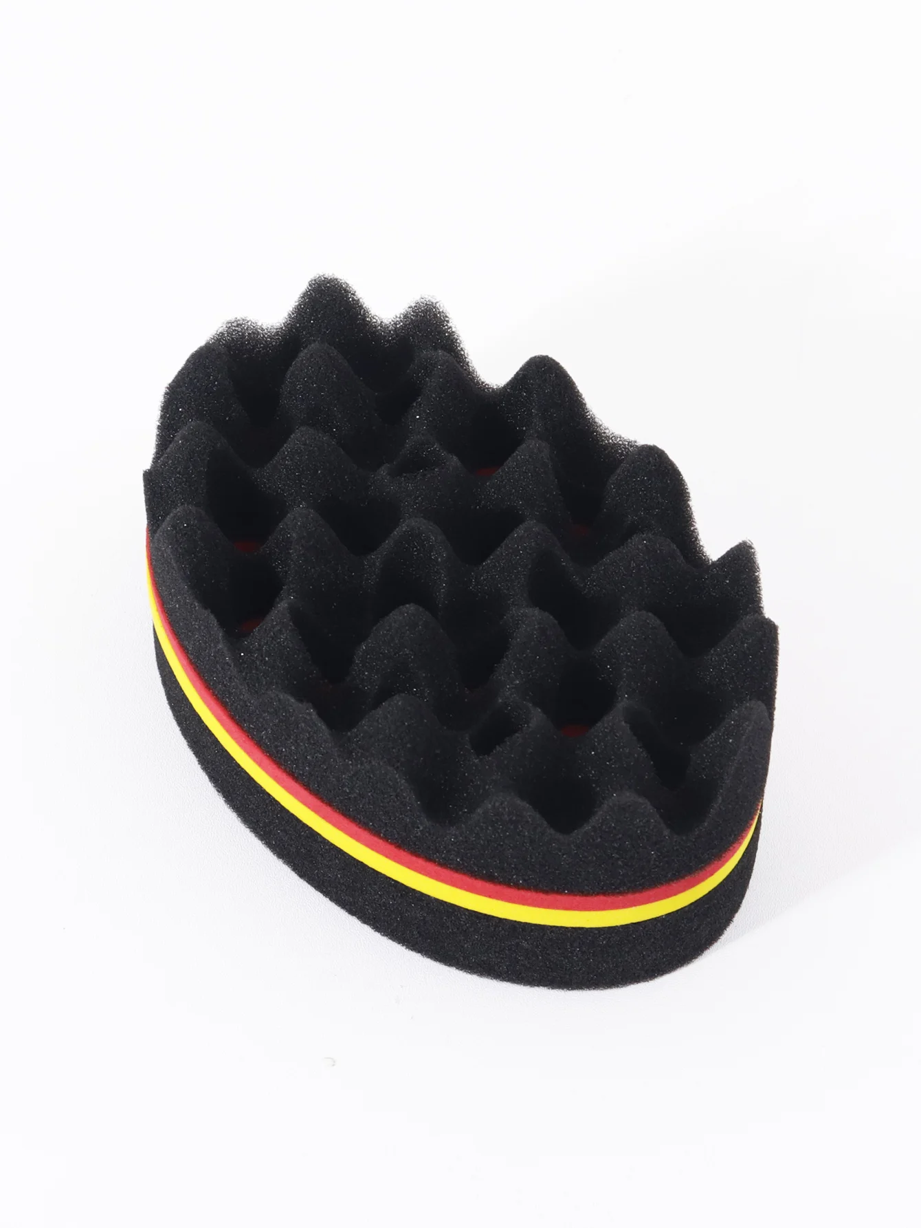 Double Sided Magic Twisted Brush Sponge, Dual-Use Perforated Sponge, Suitable for All Hair Types, Special for Real Hair Wigs