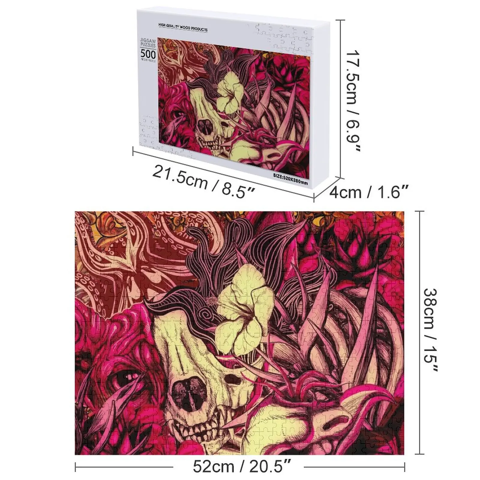 Sphynx gatto e fiori Puzzle Animali in legno Pezzi di puzzle Adulti Opere d'arte Puzzle con nome in legno personalizzato