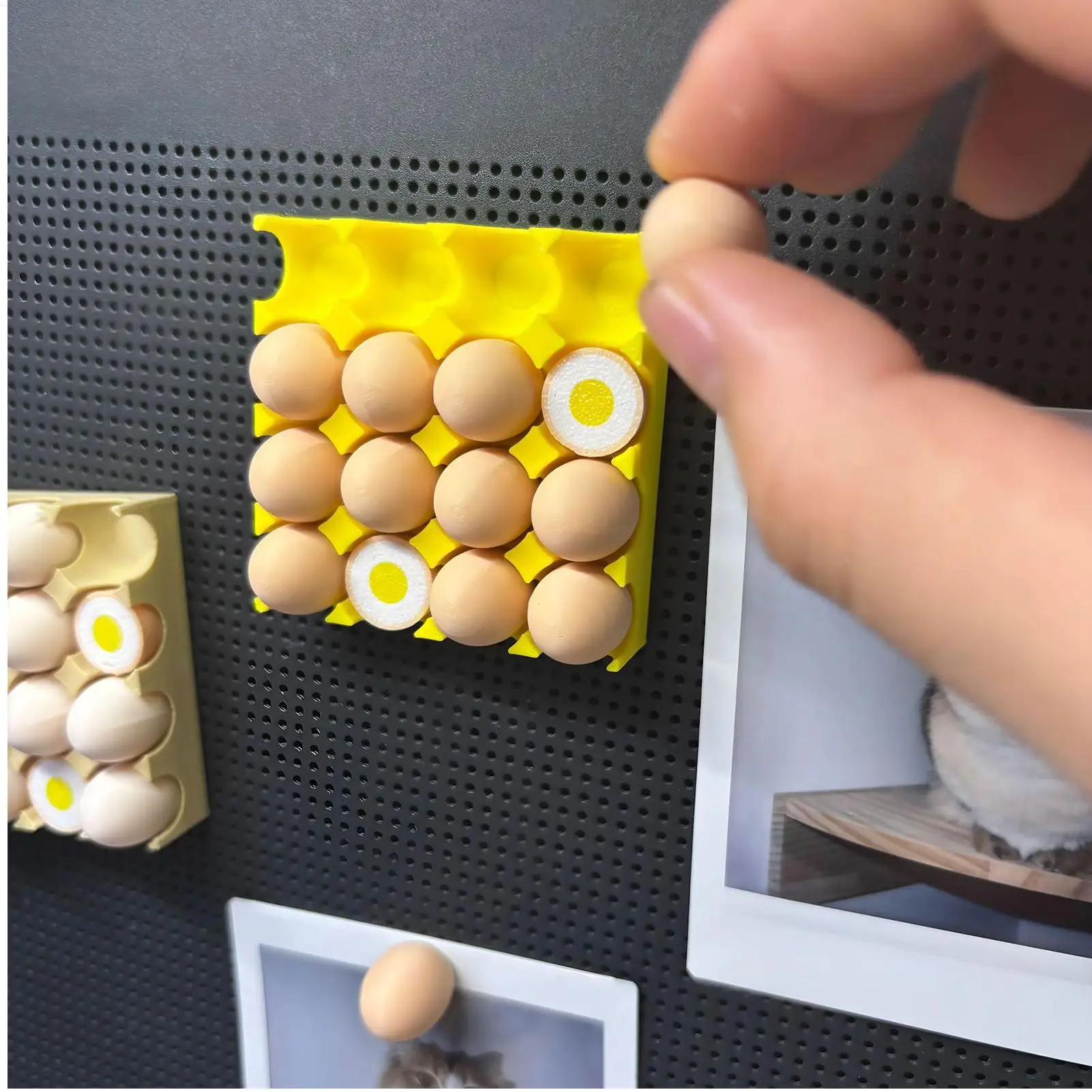 Creative simulated egg magnetic refrigerator magnet Egg Carton Magnet Decoration Food Shaped Fridge Magnets kitchen decor
