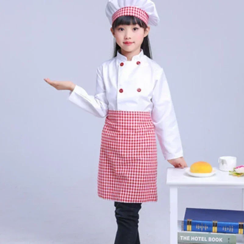 Cooking Uniform for Cosplay Party Girl Boy Kitchen Work Costume School Uniform Children\'s Chef Costumes Games Chef Uniform