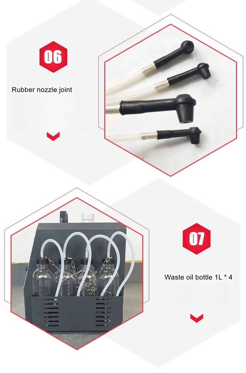 Trocador de fluido de freio de pulso automotivo, ferramenta automática de troca de fluido de freio, quatro rodas sincronizadas