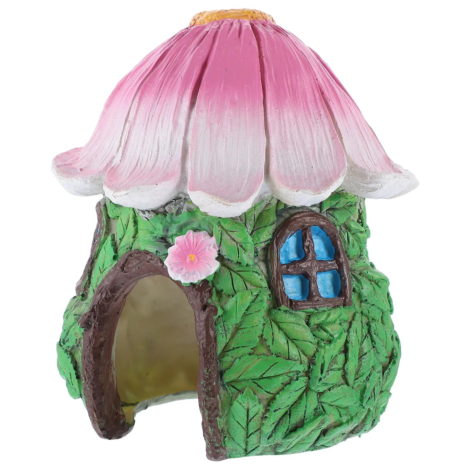 

Flower Hideout for Aquarium and Reptile Tank Resin Craft Fish Shrimp Shelter Play Spot Egg Laying Decorative Ornament