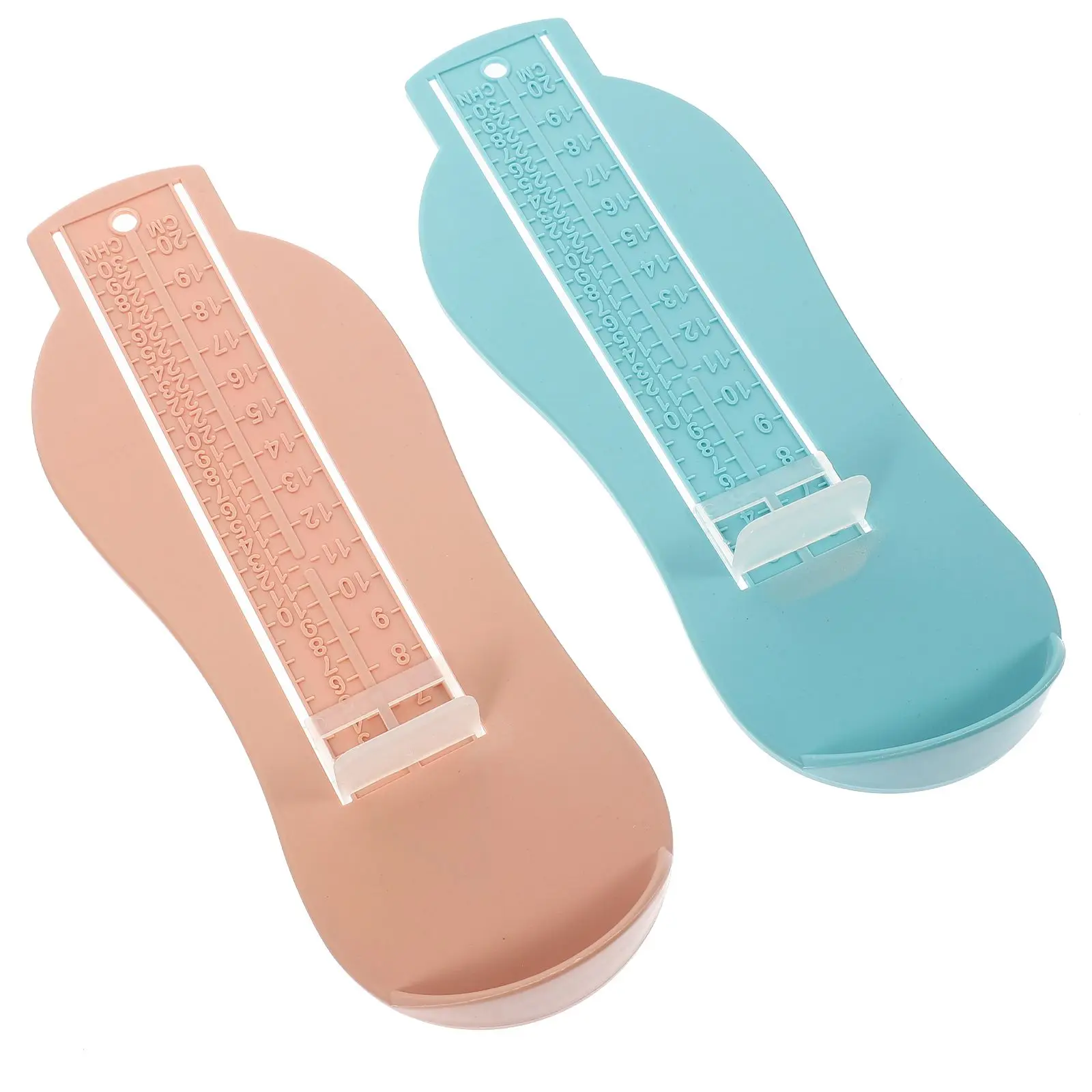 

2Pcs Foot Length Measuring Device Kids Tools Baby Feet Shoe Ruler Abs Toddler Infant Smooth Data