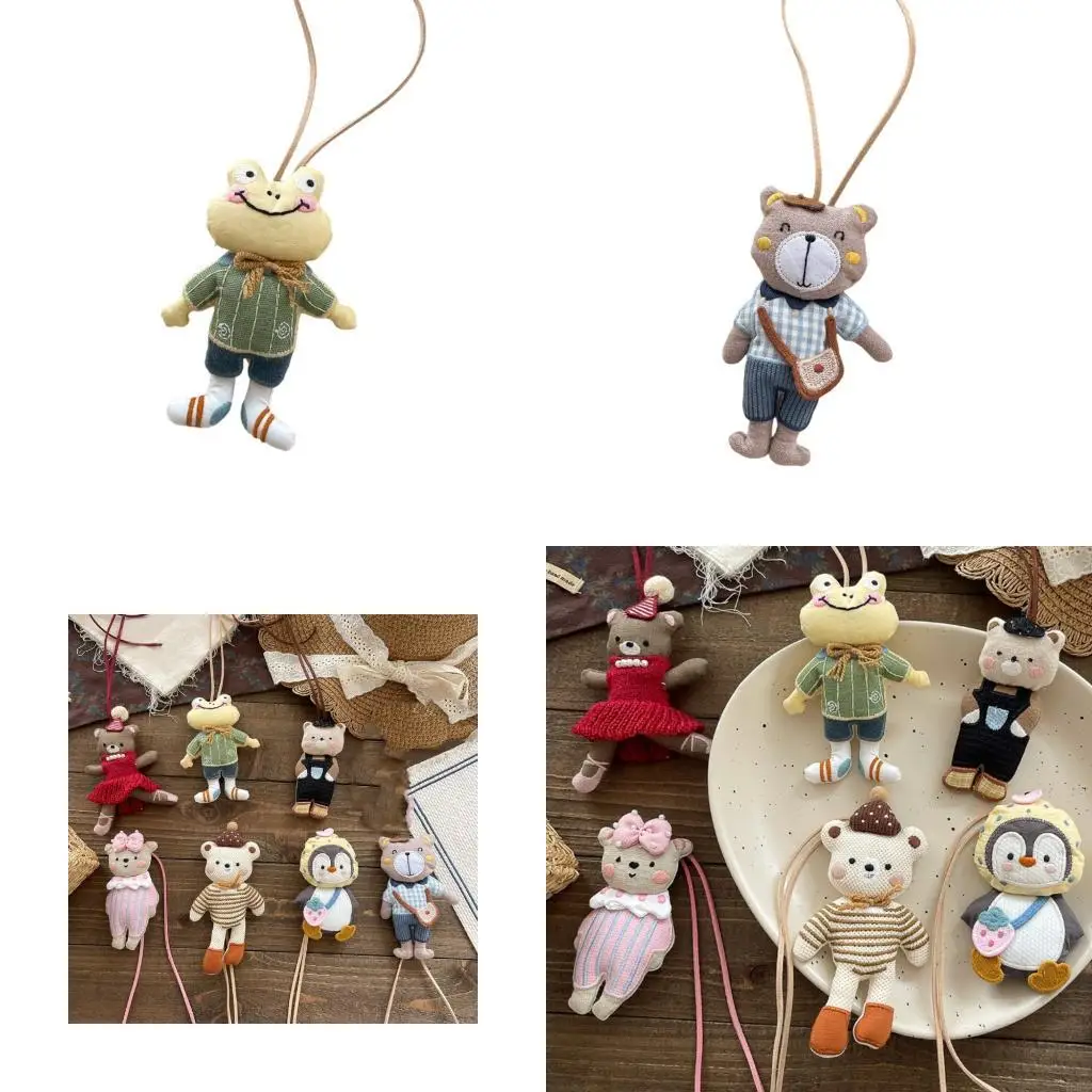 

Adorable Cartoon Animal Fabric Pendant for Kids Craft Accessories User Friendly