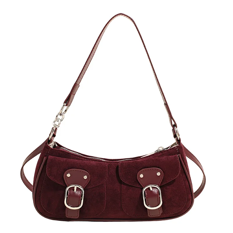 

2025 Vintage Underarm Purse for Women, French Retro Baguette Bag, Genuine Leather Multi-way Shoulder Crossbody Purse for Work