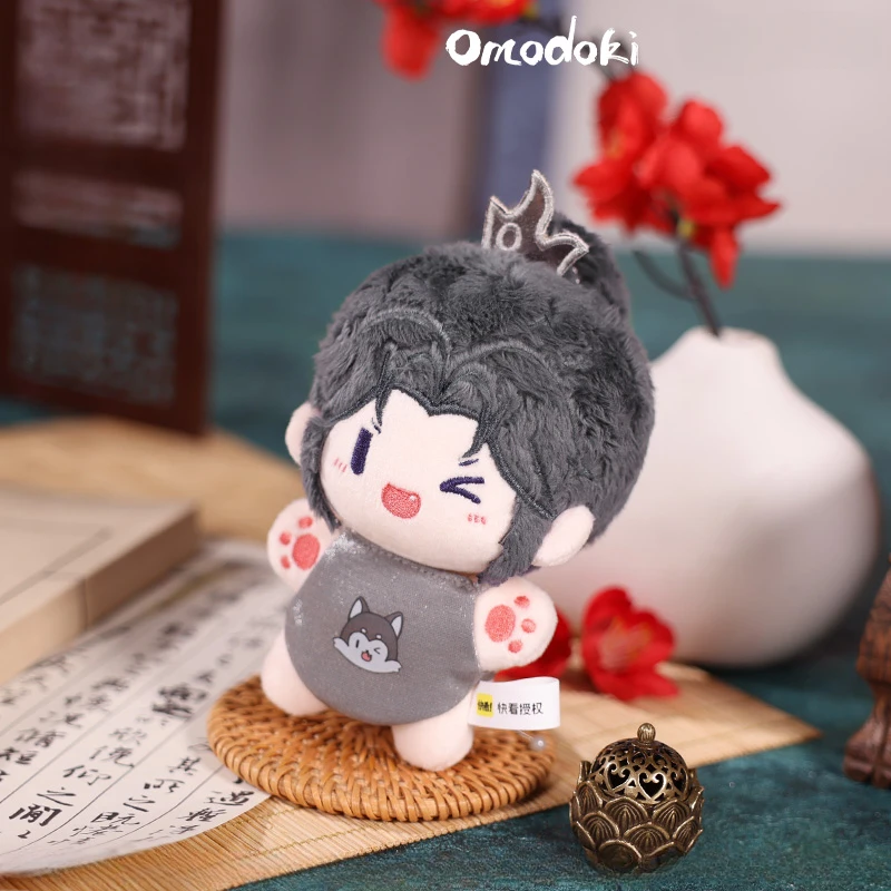 10cm Anime Figure Shizun Chu Wanning Mo Ran Plush Pendant Dolls Mini Decor Soft Stuffed The Husky And His White Cat Plush Toys