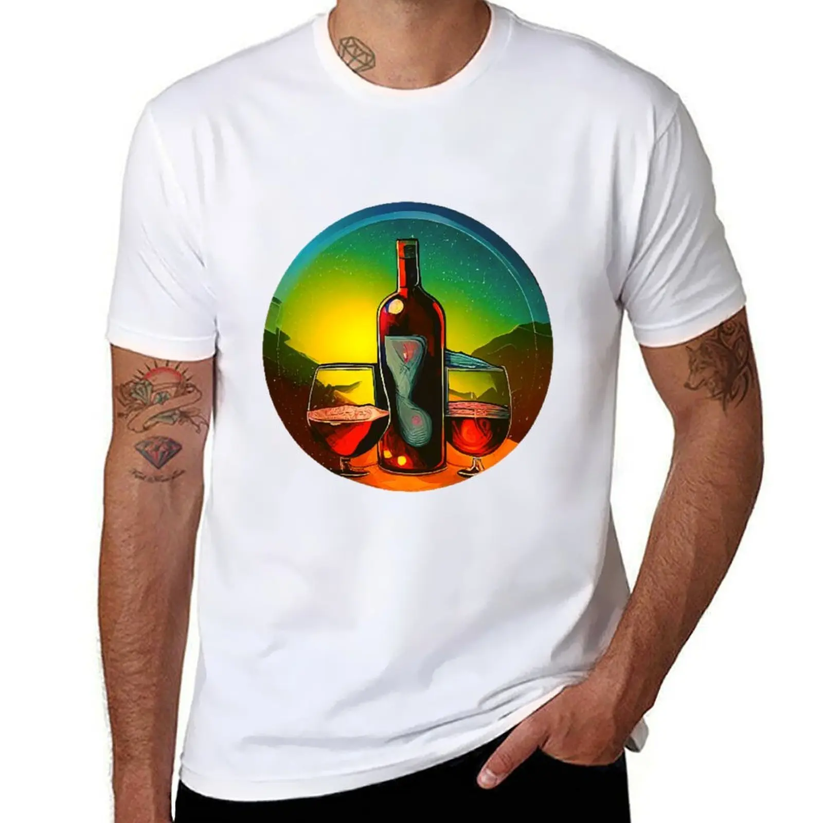 

Wakey Wines Classic(7) T-Shirt t shirt for man cotton t shirts man 100% T-Shirt