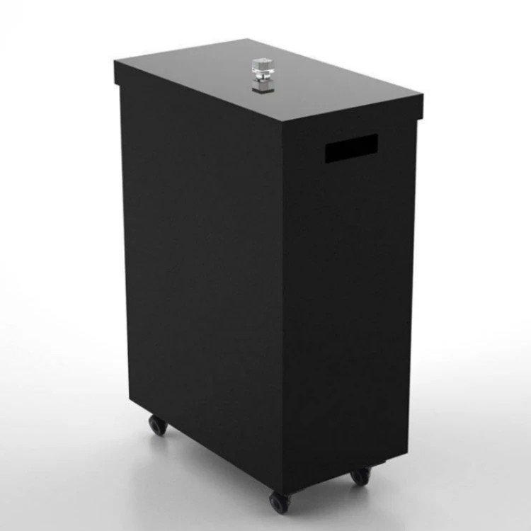 

Colored Acrylic Laundry Hamper with Cutout Handle Lucite Laundry Basket