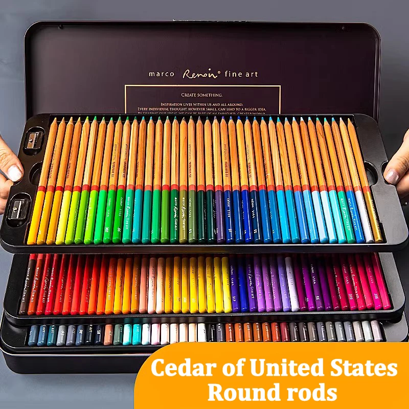 24/36/48/72/100/120pcs Oil Colored Pencils Set With Storage Bag Wood Watercolor Drawing Sketch Color Pencil for Artist Student