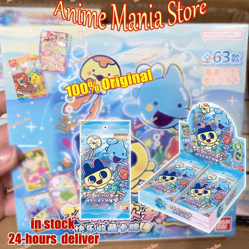 В НАЛИЧИИ Новый 100% оригинальный BANDAI Tamagotchi Happy Коллекционная карта TCG Booster Box Игровые карты Редкие карты СССР СССР Подарки Игрушки
