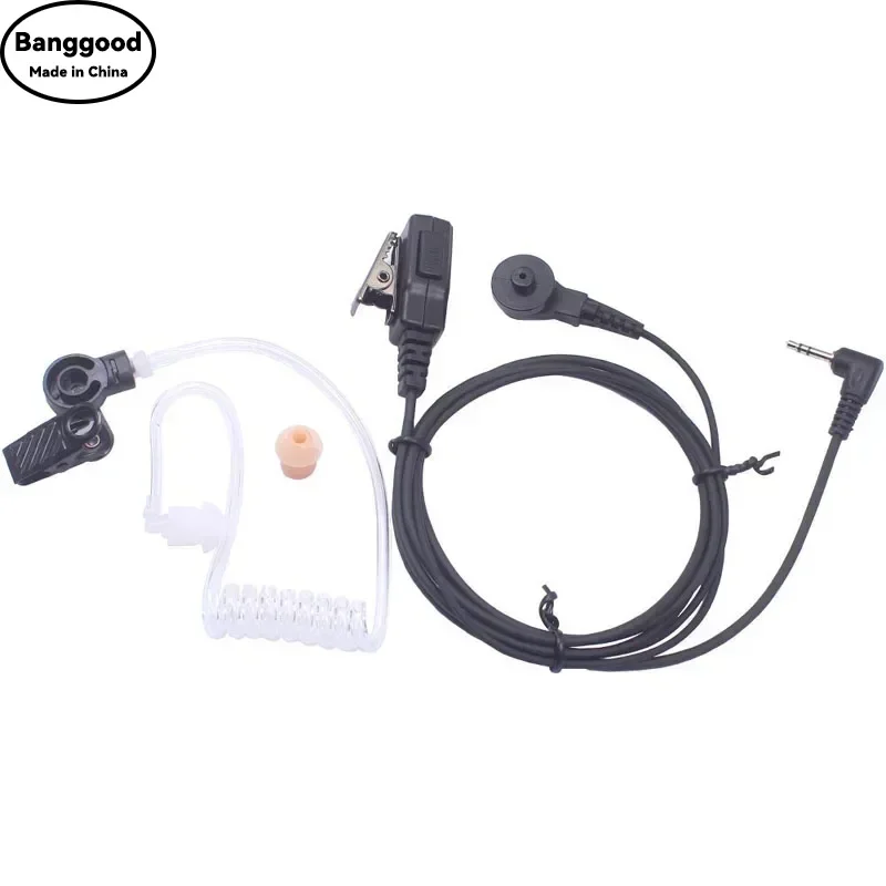 1 Pin 2.5mm Air Tube Earpiece PTT Mic Headset for Motorola TLKR T3 T4 T5 T6 MH230R FR50 T6200C MTH800 MTH850 Hytera TC310 Radio