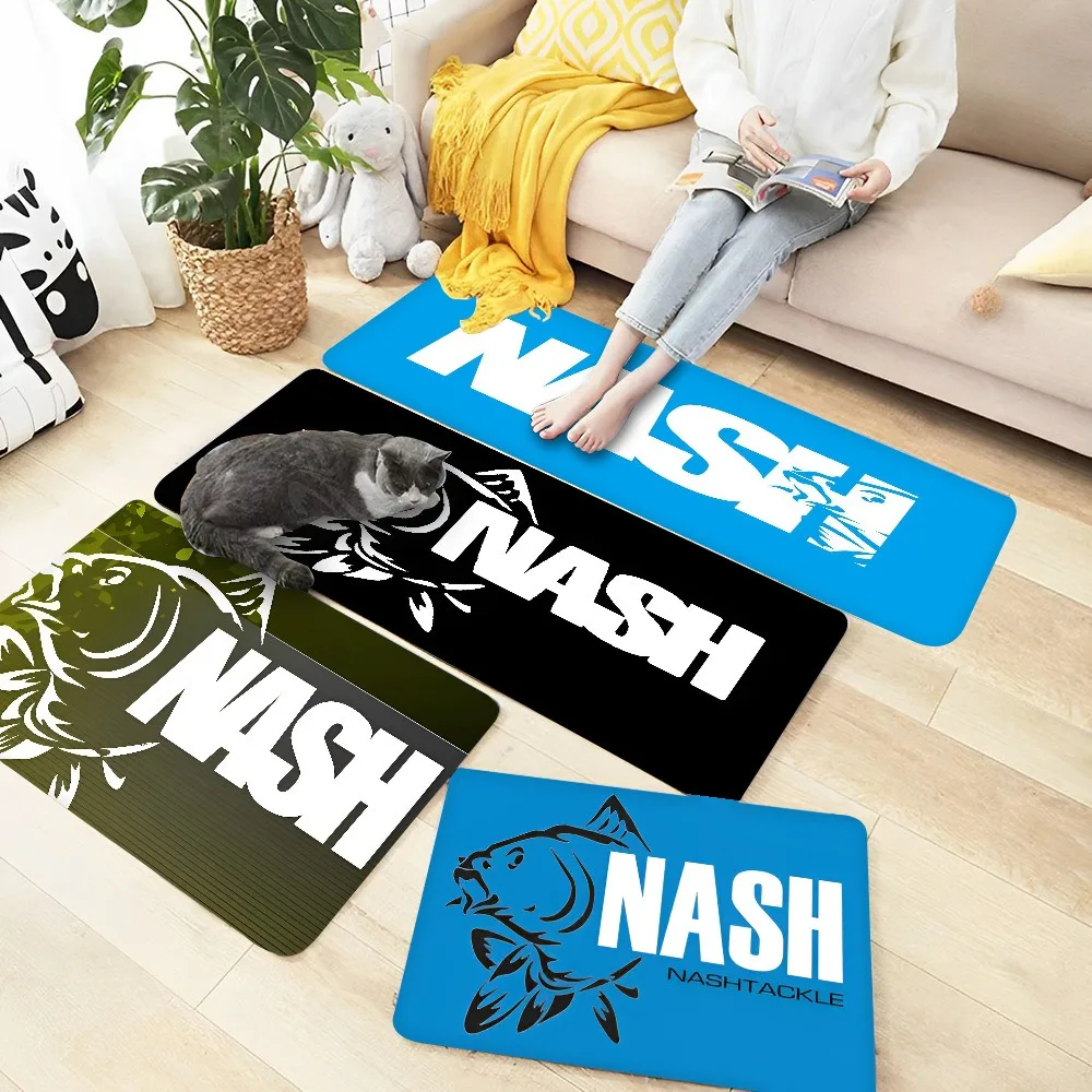 Nash Fishing Logo Mat Bathroom Bedroom Door Rug Kitchen Living Room Entrance Welcome Carpet Home Decoration Non-slip Floor Mat