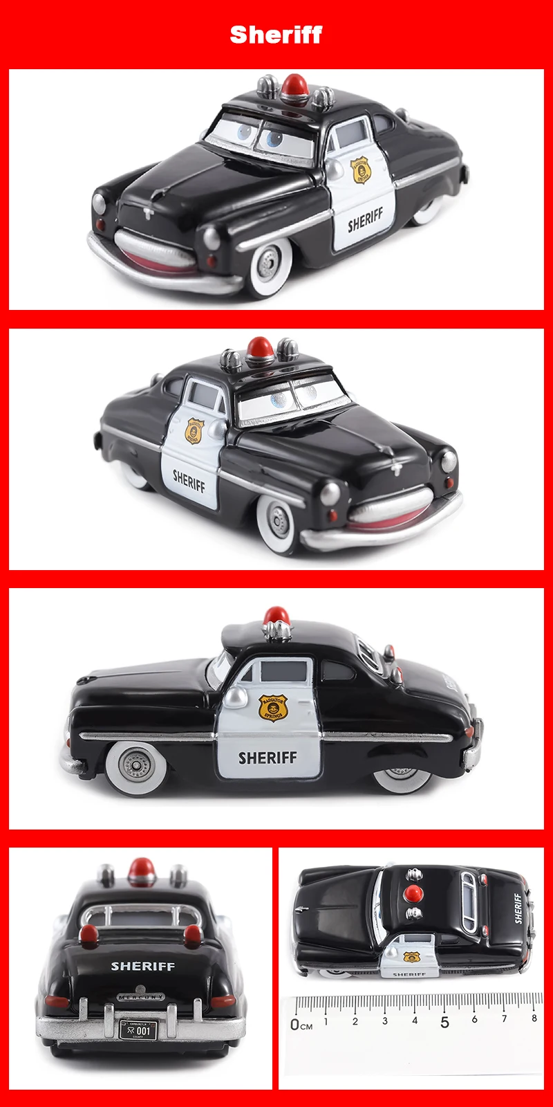 Cars 3 Vergoldetes Feuerwehrauto, Lightning McQueen, Luigi, Guido, Rennspielzeug, 1:55 Metall-Druckguss-Legierungsautos, Spielzeug, Geburtstagsgeschenke – Detail 20
