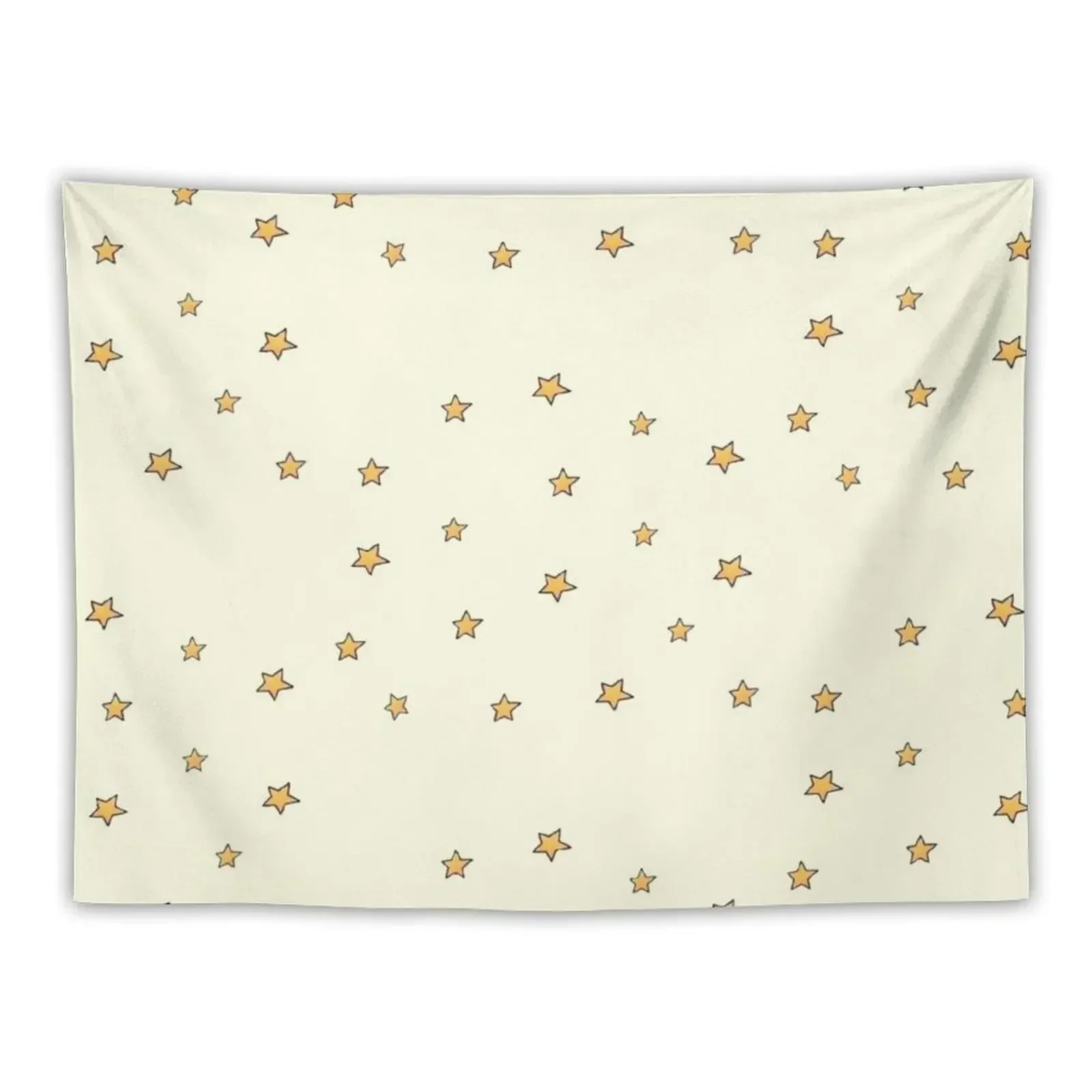 yellow stars Tapestry Custom Aesthetics For Room Tapestry