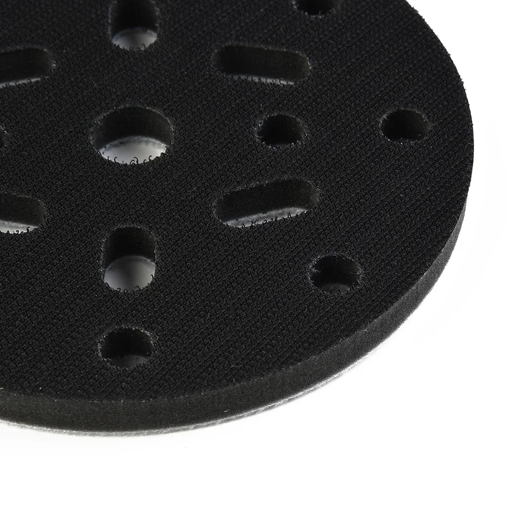Imagem -05 - Almofada de Interface de Tamanhos 150 mm Moinho Seco Esponja de Junção Macia Almofada de Lixa Polegadas 17 Furos Multifuncional para Lixar Almofadas