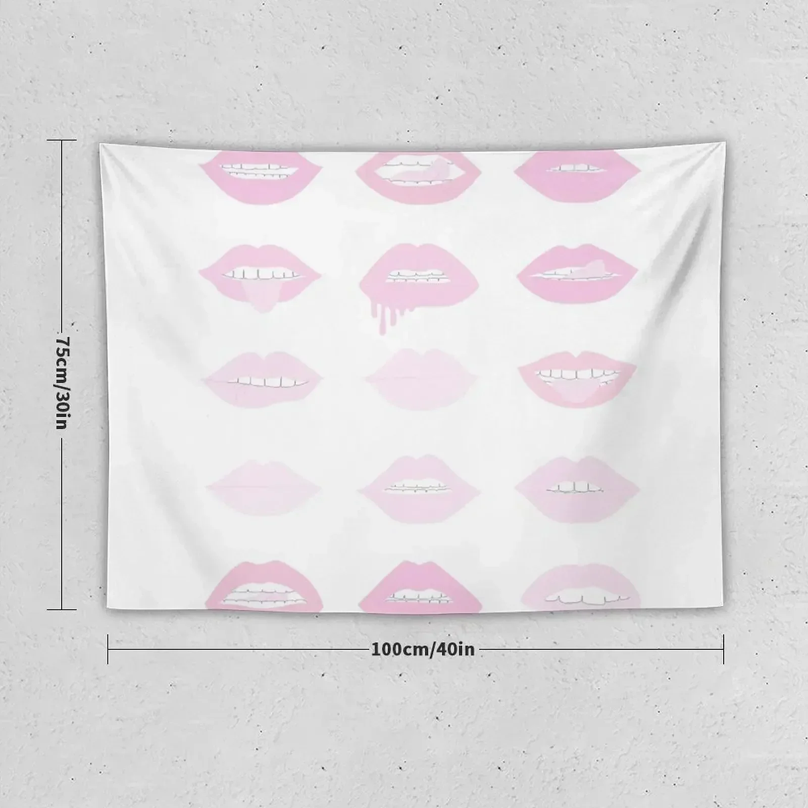 pink and blush lipstick lips Tapestry Decoration For Home Home Decoration Accessories Tapestry